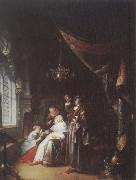 Gerrit Dou The Dropsical Lady painting